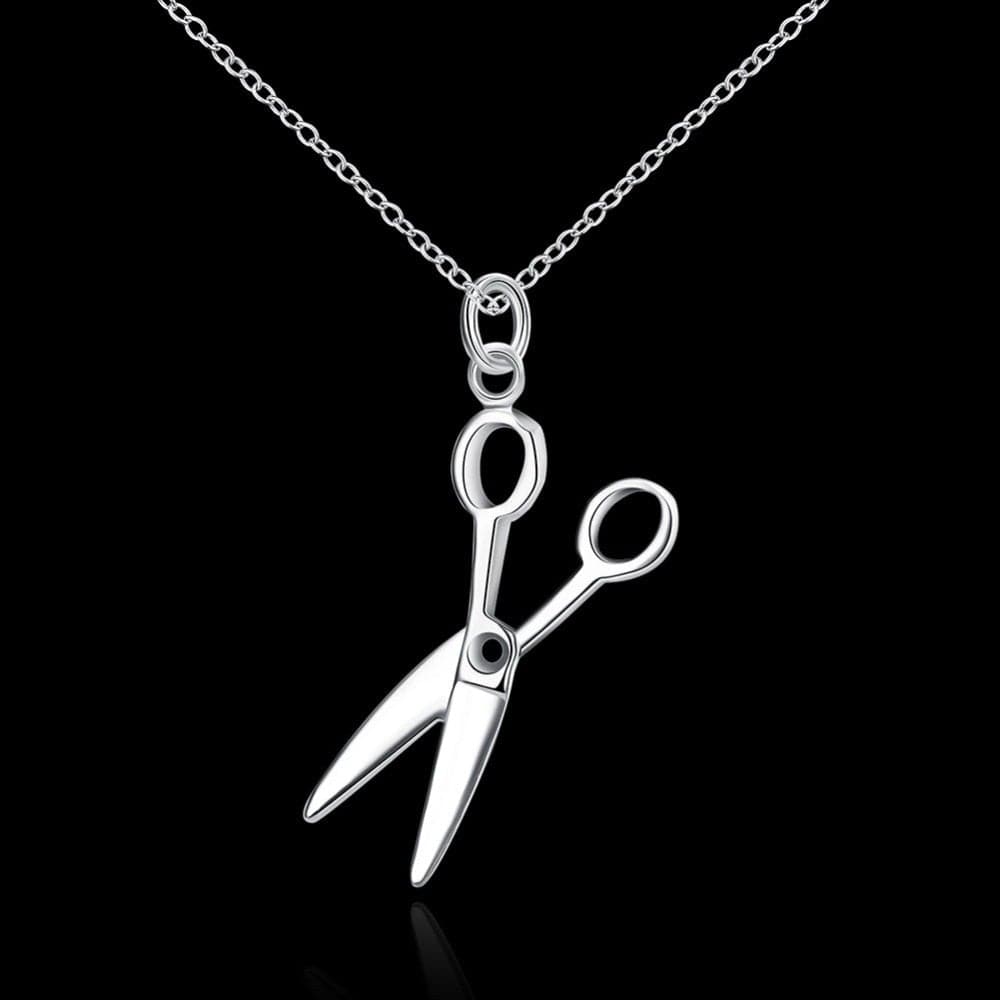 Sterling Silver Shear Necklace (18 In) - readytodyeapparel