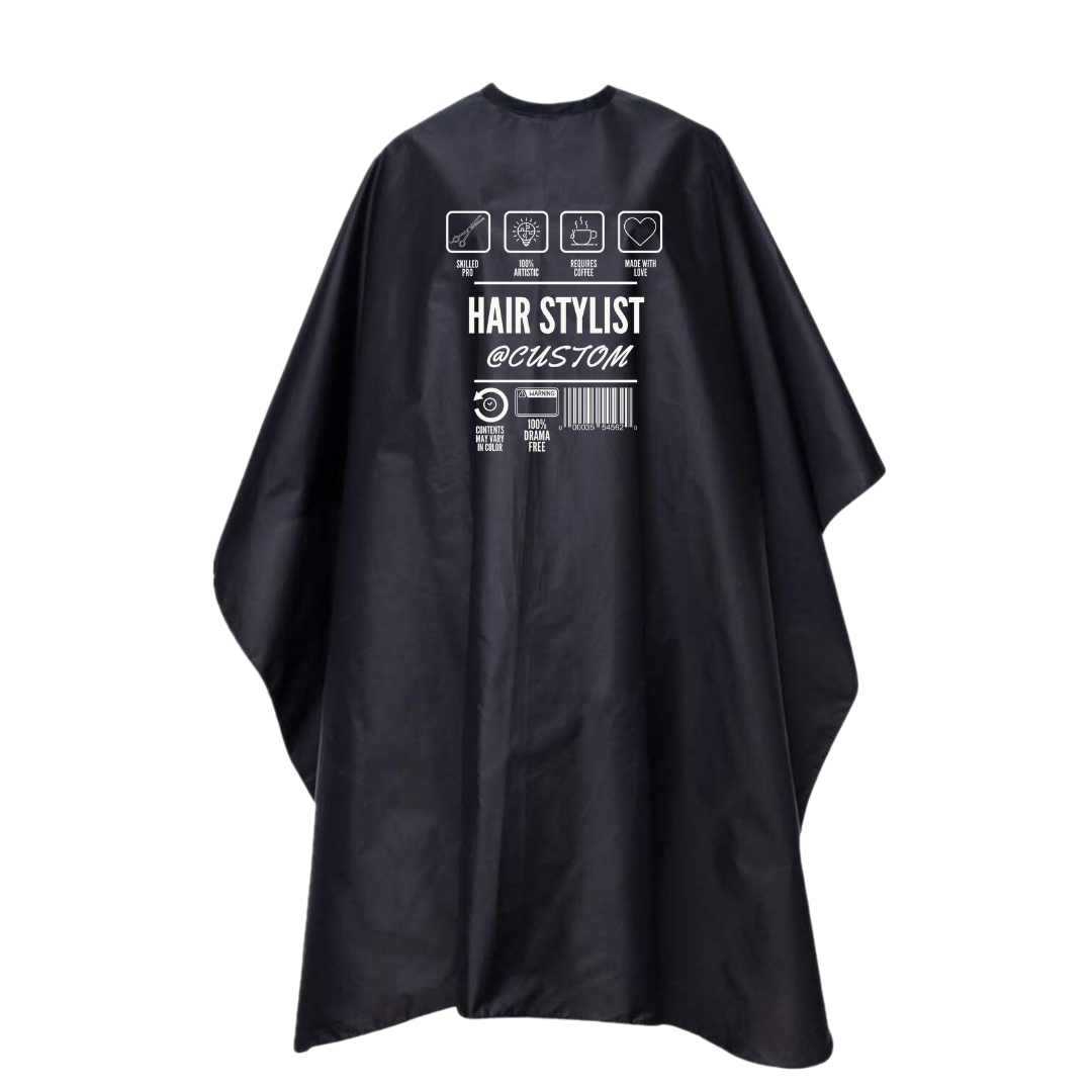 Custom Modern Hairstylist Salon Cape (pre-order)
