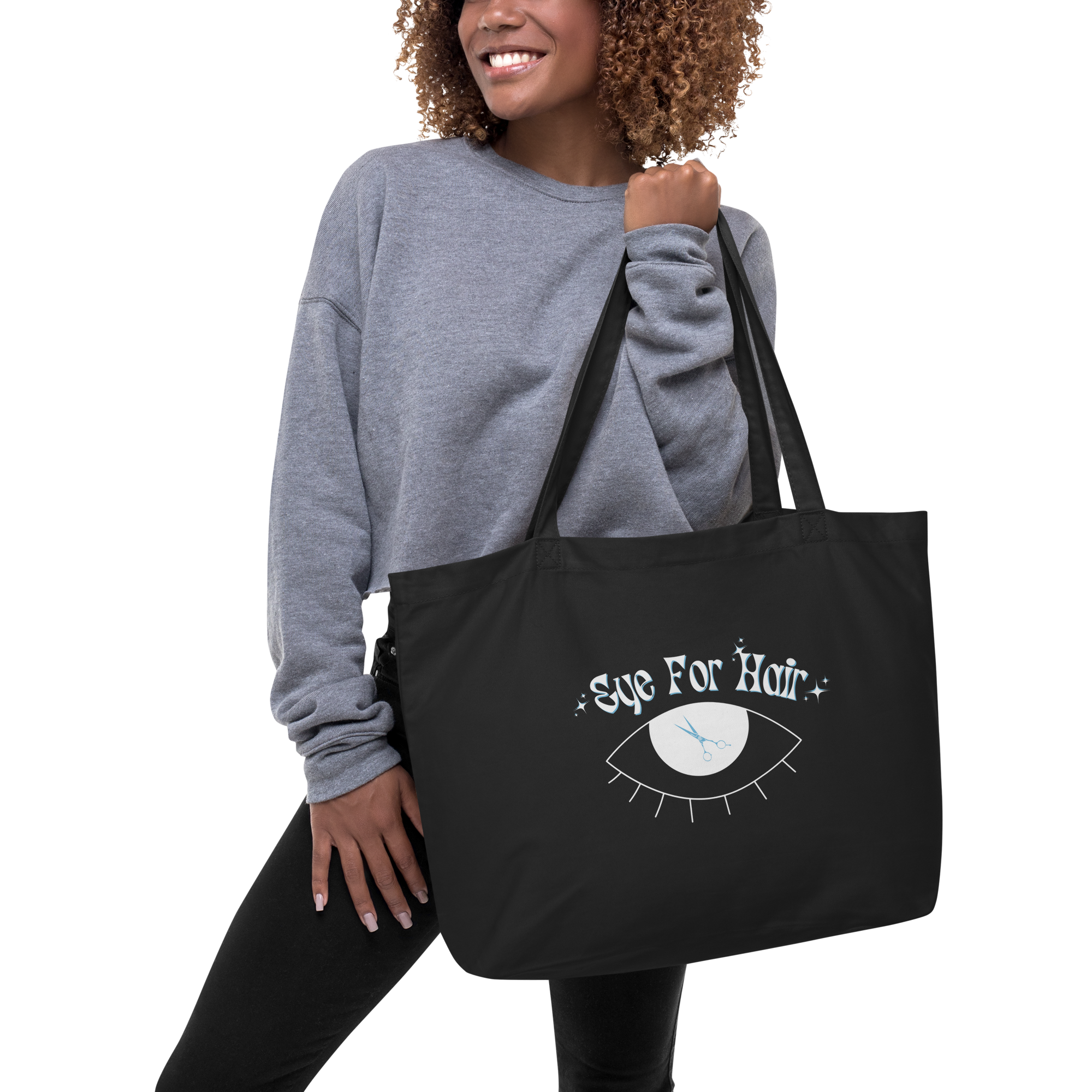 Eye For Hair Large Organic Tote Bag