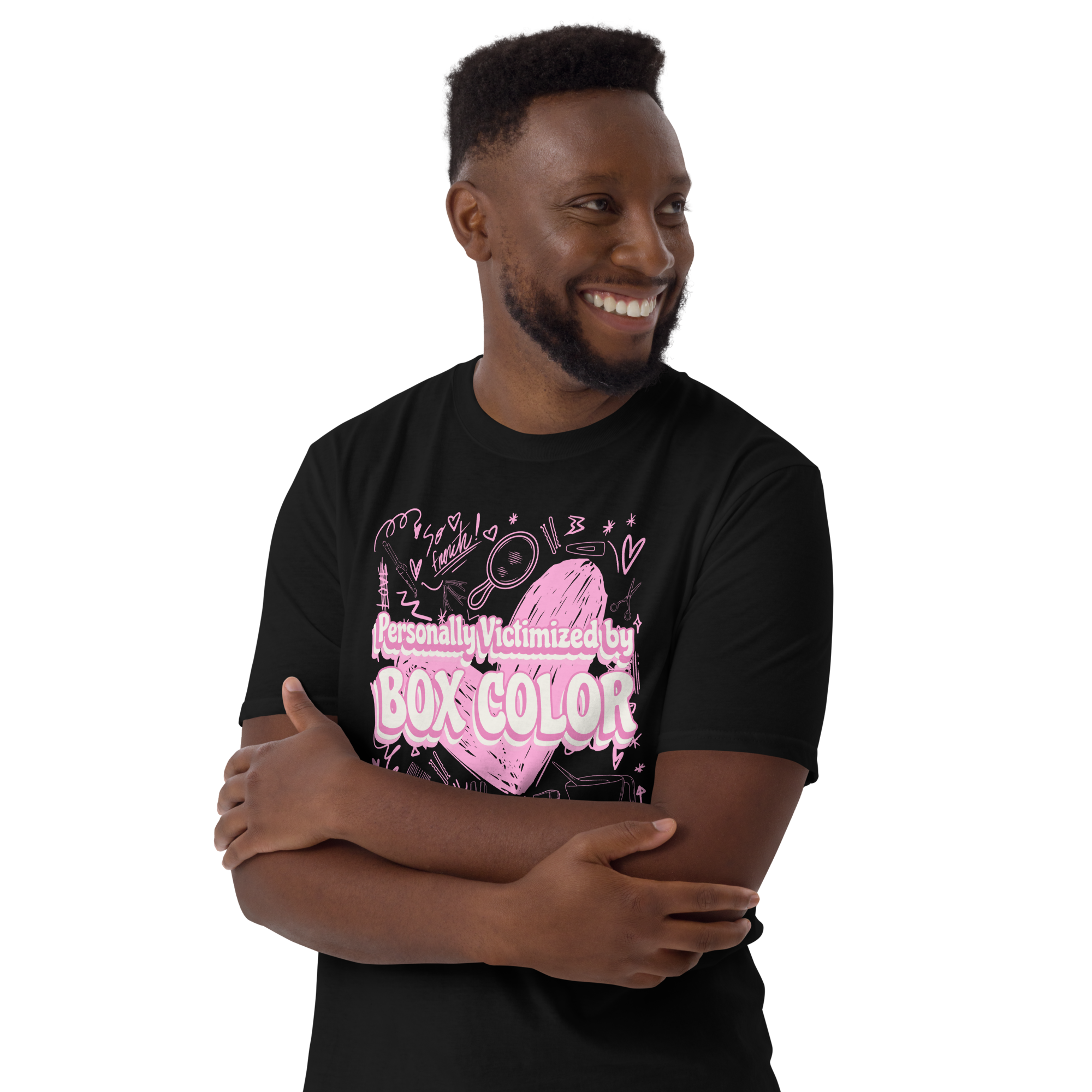 Personally Victimized By Box Color Unisex Hairstylist T-Shirt