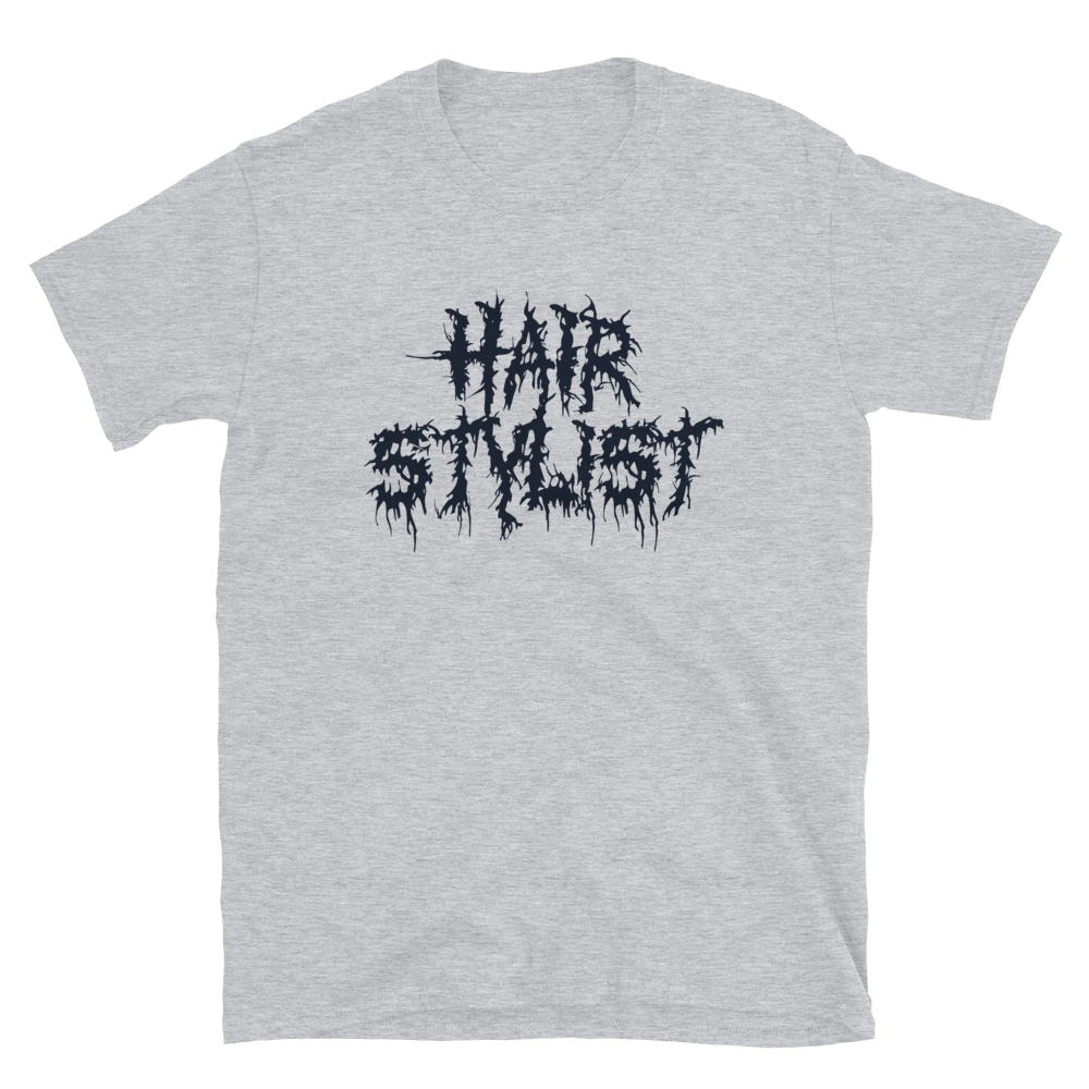 Hair Stylist Lightning Font Unisex Hairstylist T-Shirt
