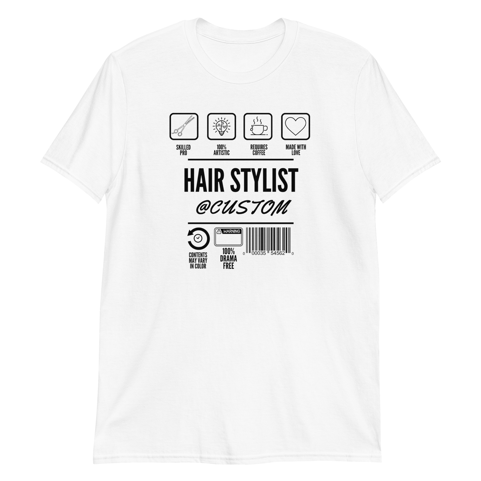 Custom Modern Hairstylist Unisex T-Shirt