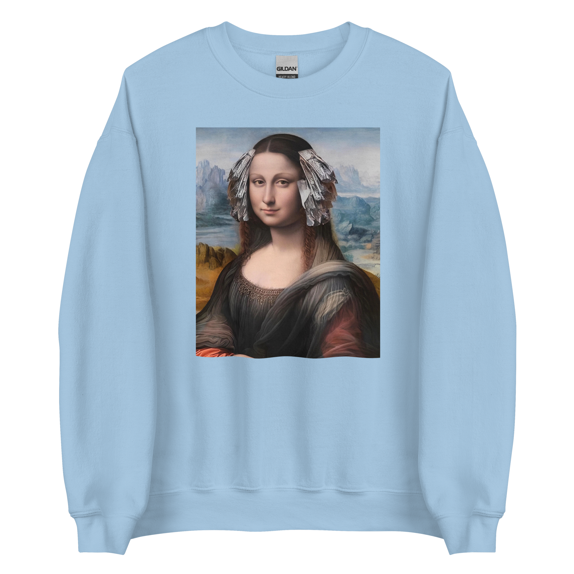 Mona Lisa In Foils Unisex Hairstylist Crewneck Sweatshirt