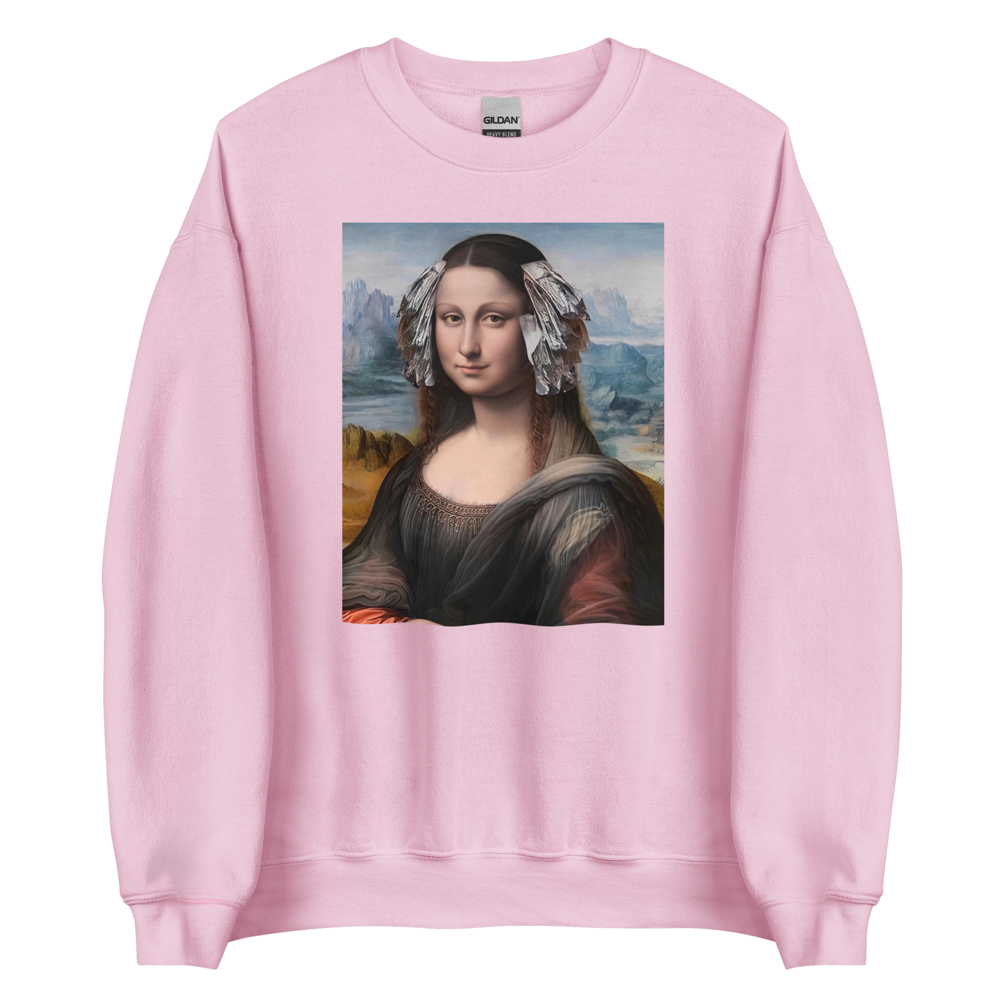 Mona Lisa In Foils Unisex Hairstylist Crewneck Sweatshirt