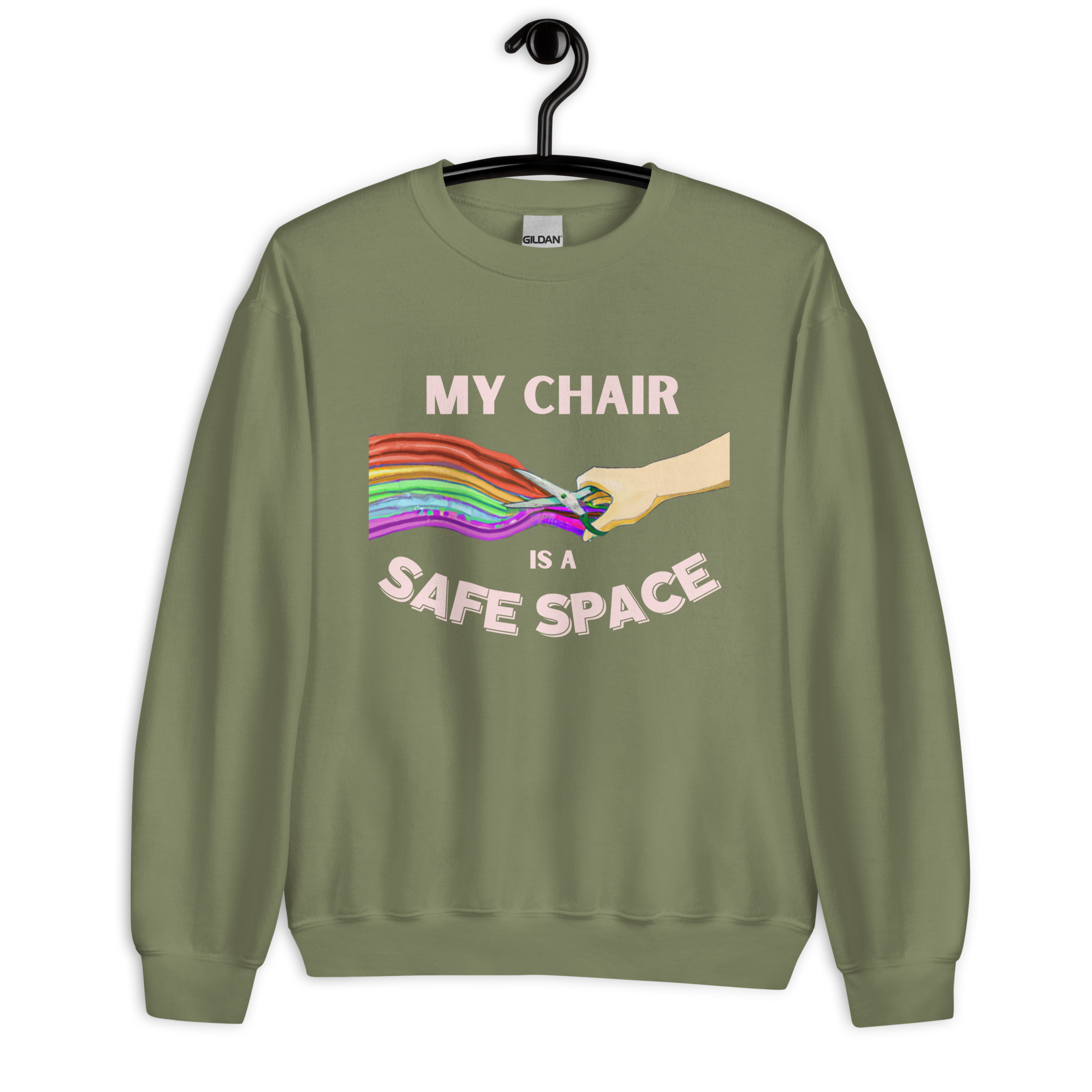 My Chair Is A Safe Space Unisex Crewneck Sweatshirt