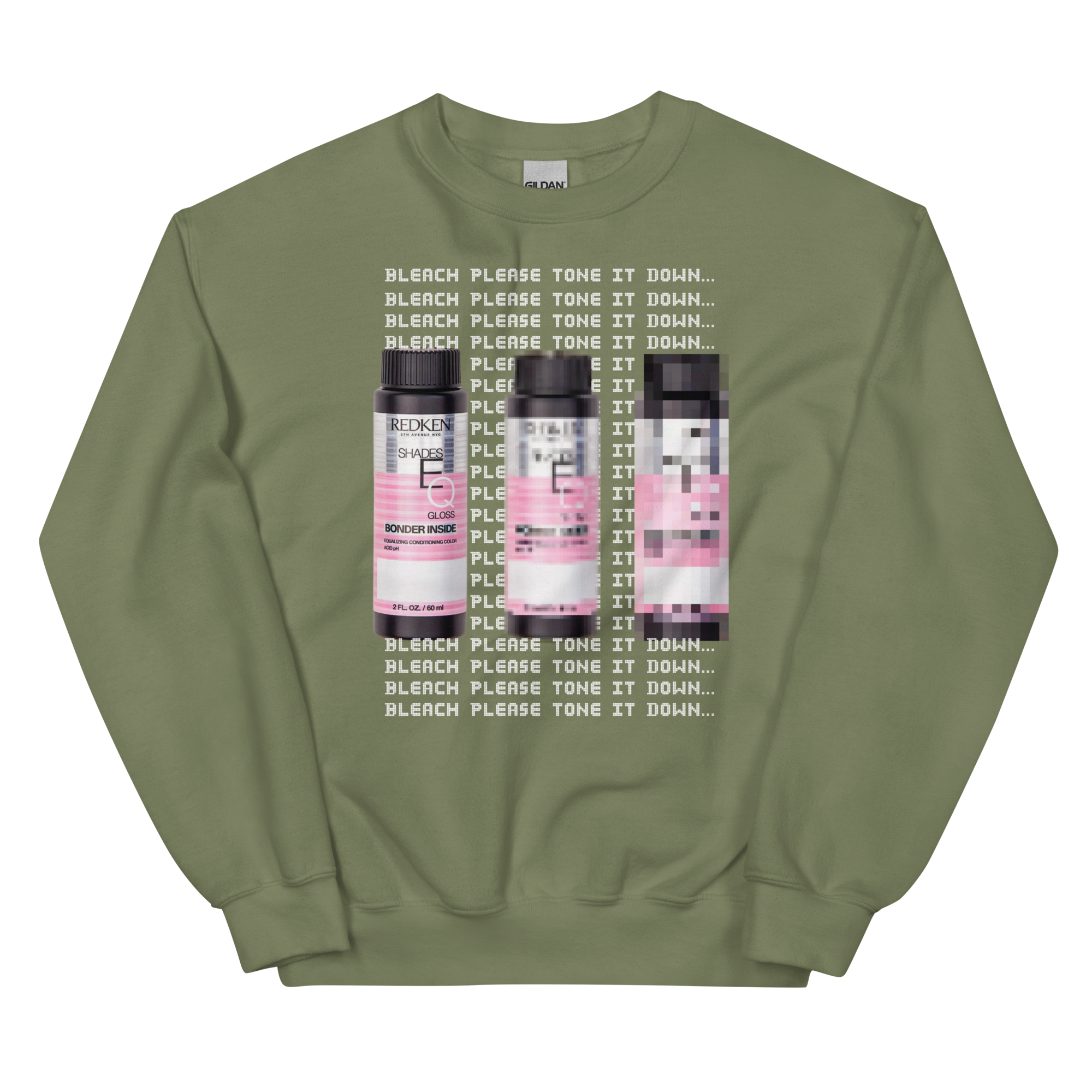 Bleach Please Tone It Down Unisex Crewneck Sweatshirt