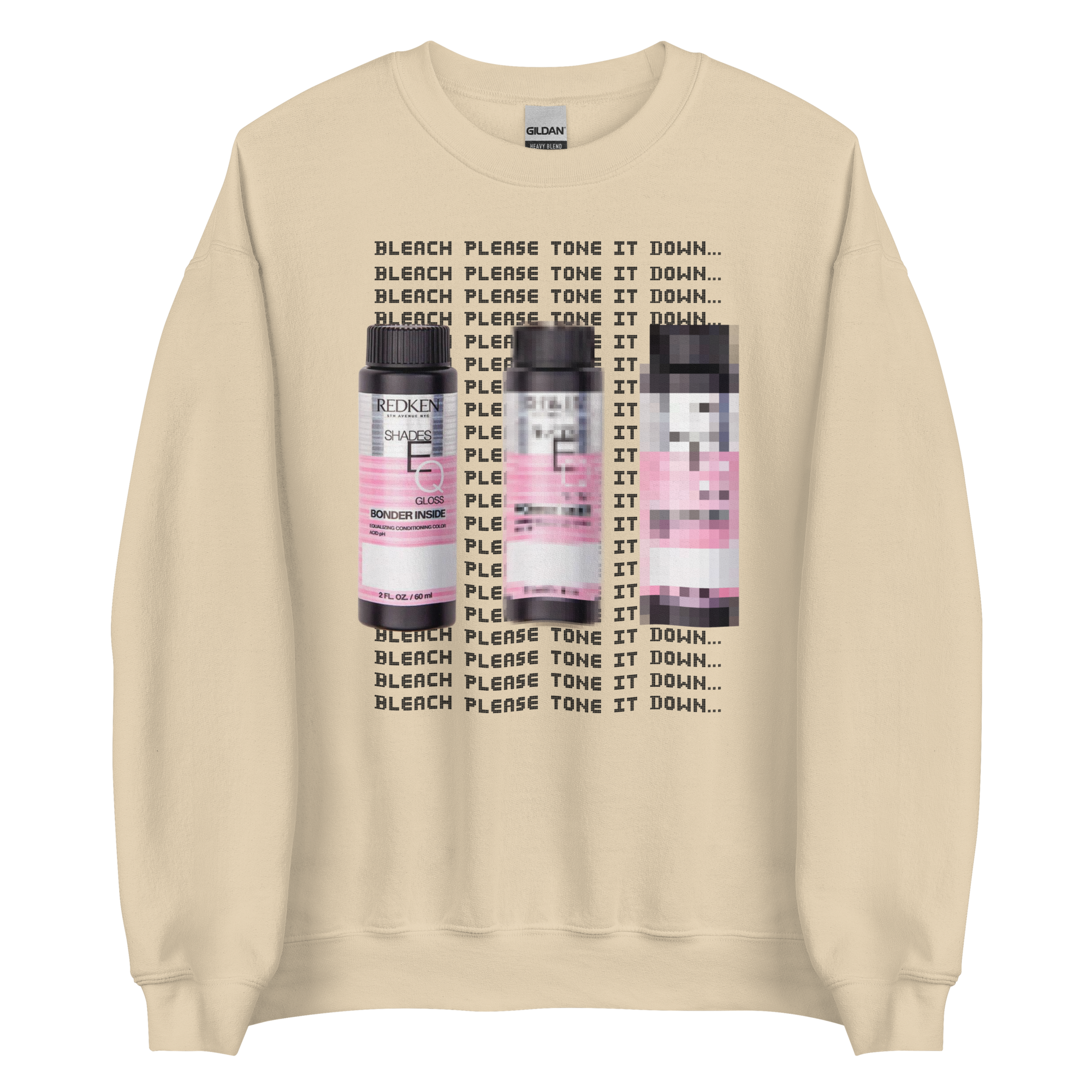 Bleach Please Tone It Down Unisex Crewneck Sweatshirt