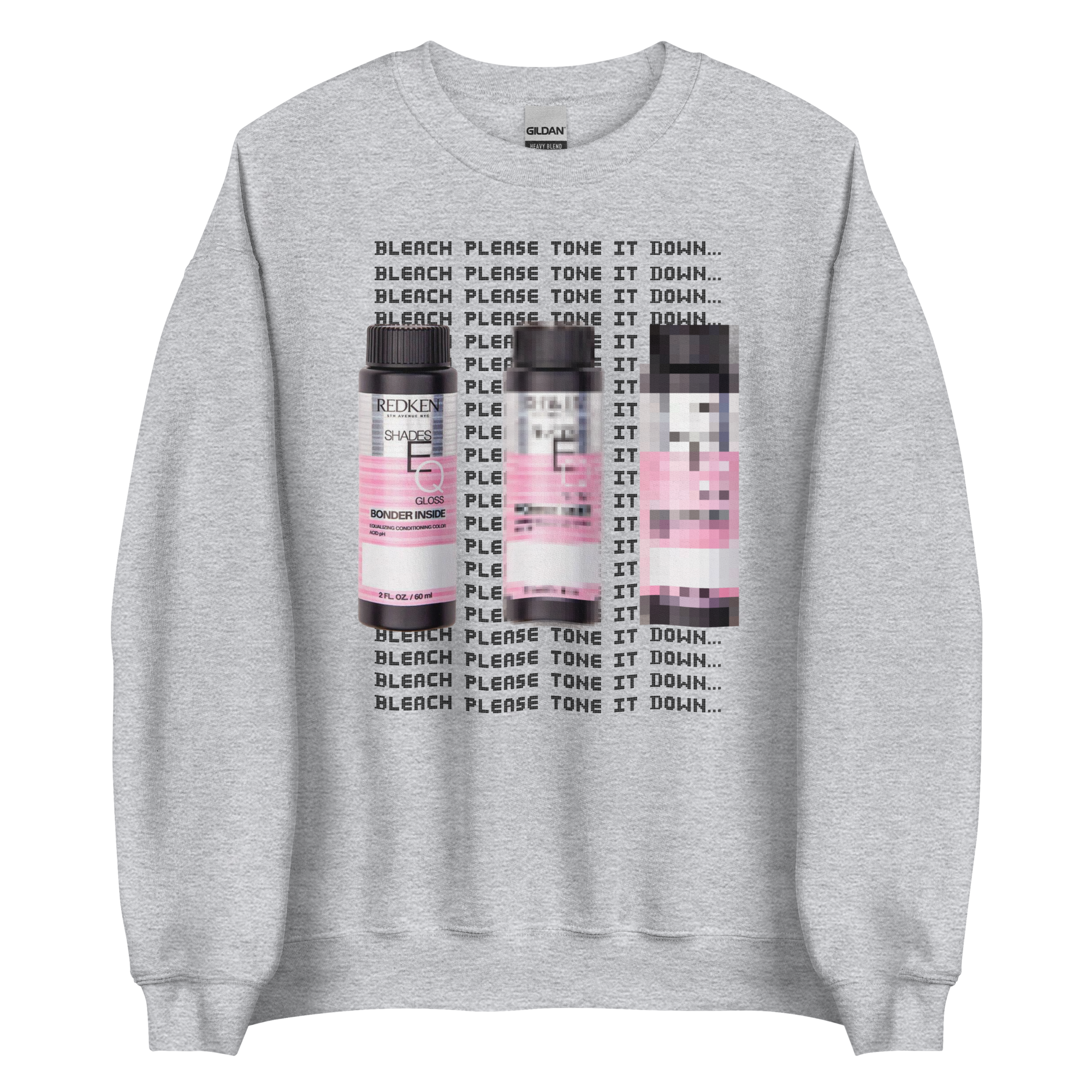 Bleach Please Tone It Down Unisex Crewneck Sweatshirt