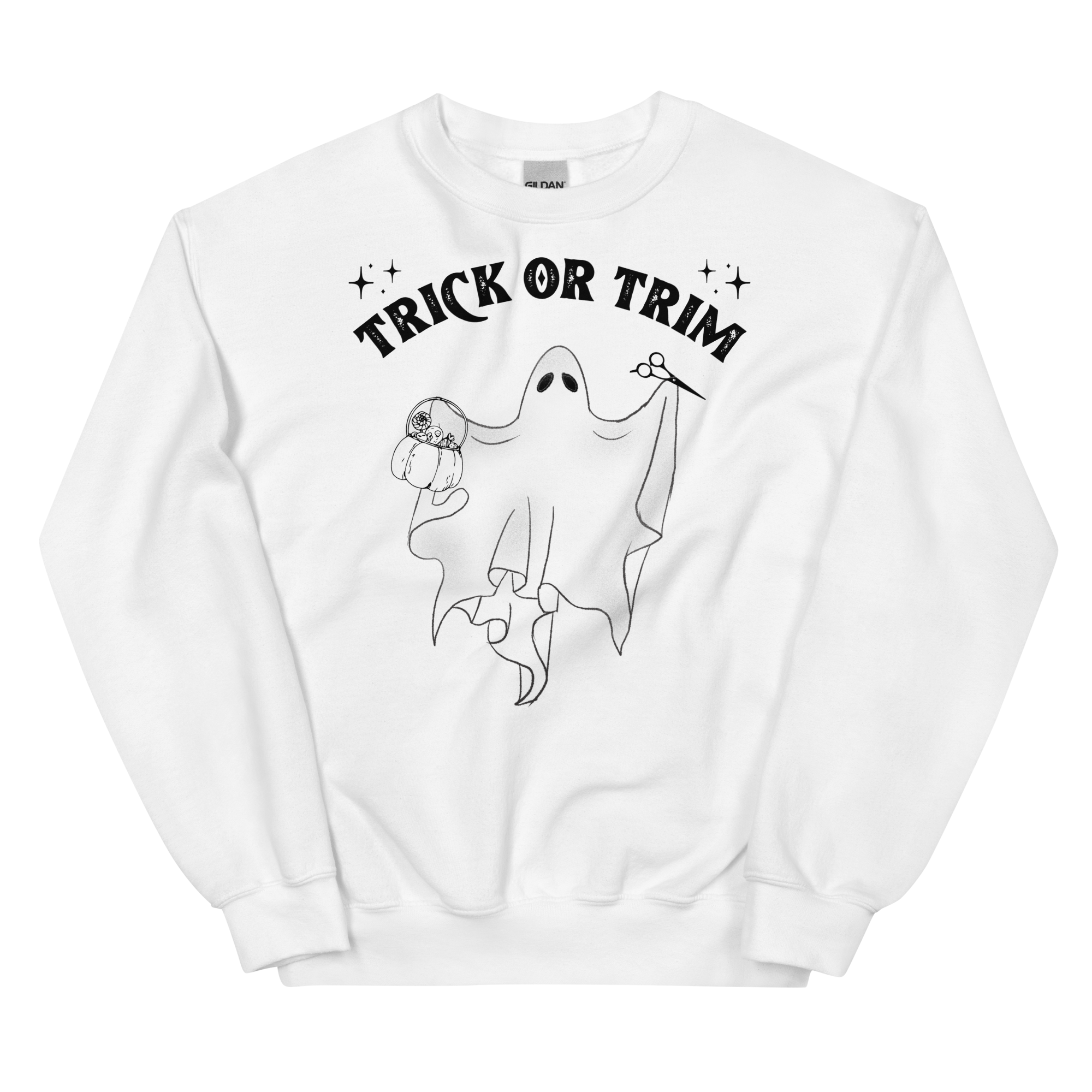 Trick or Trim Unisex Stylist Crewneck Sweatshirt