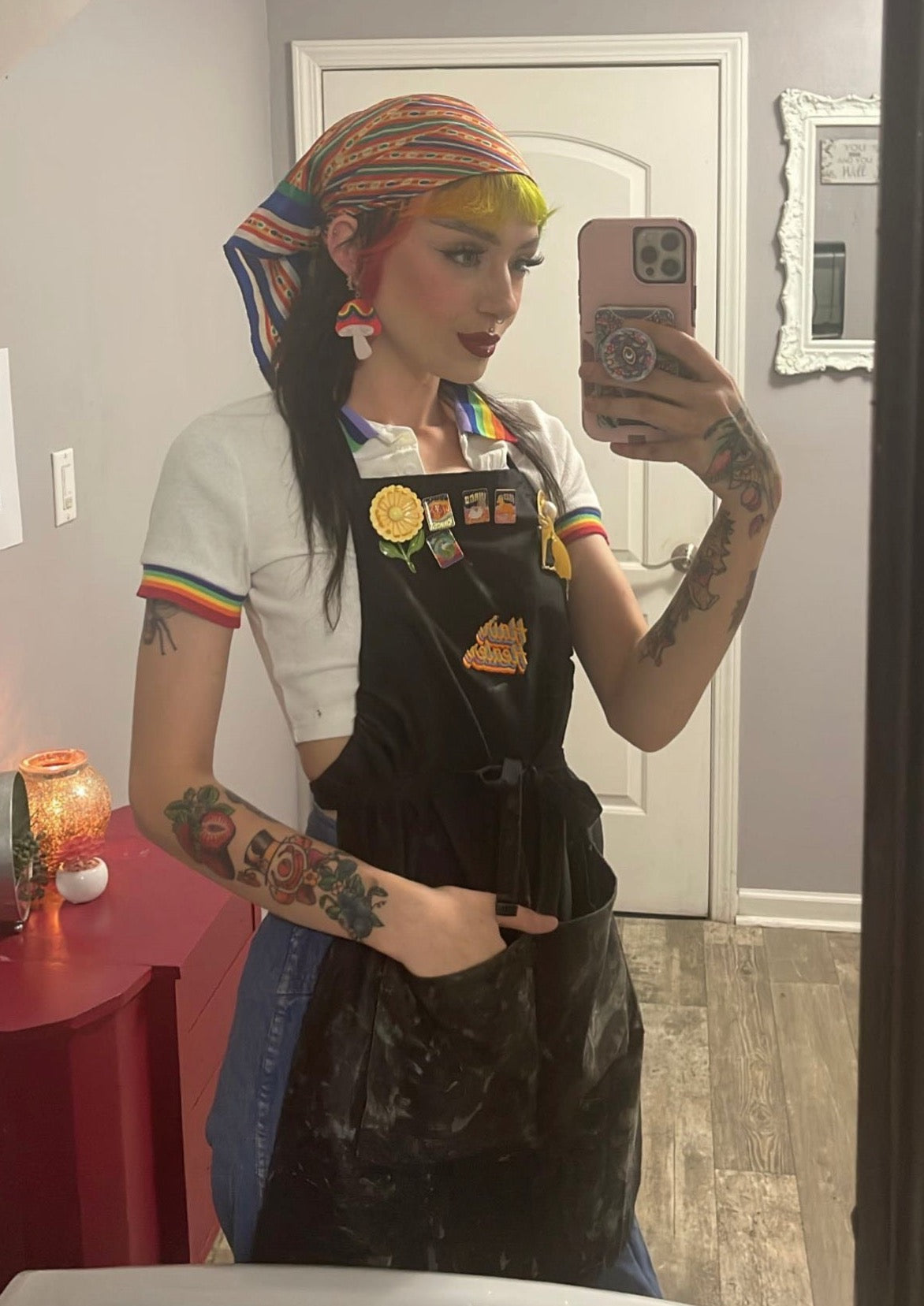 Hair Healer Embroidered Apron