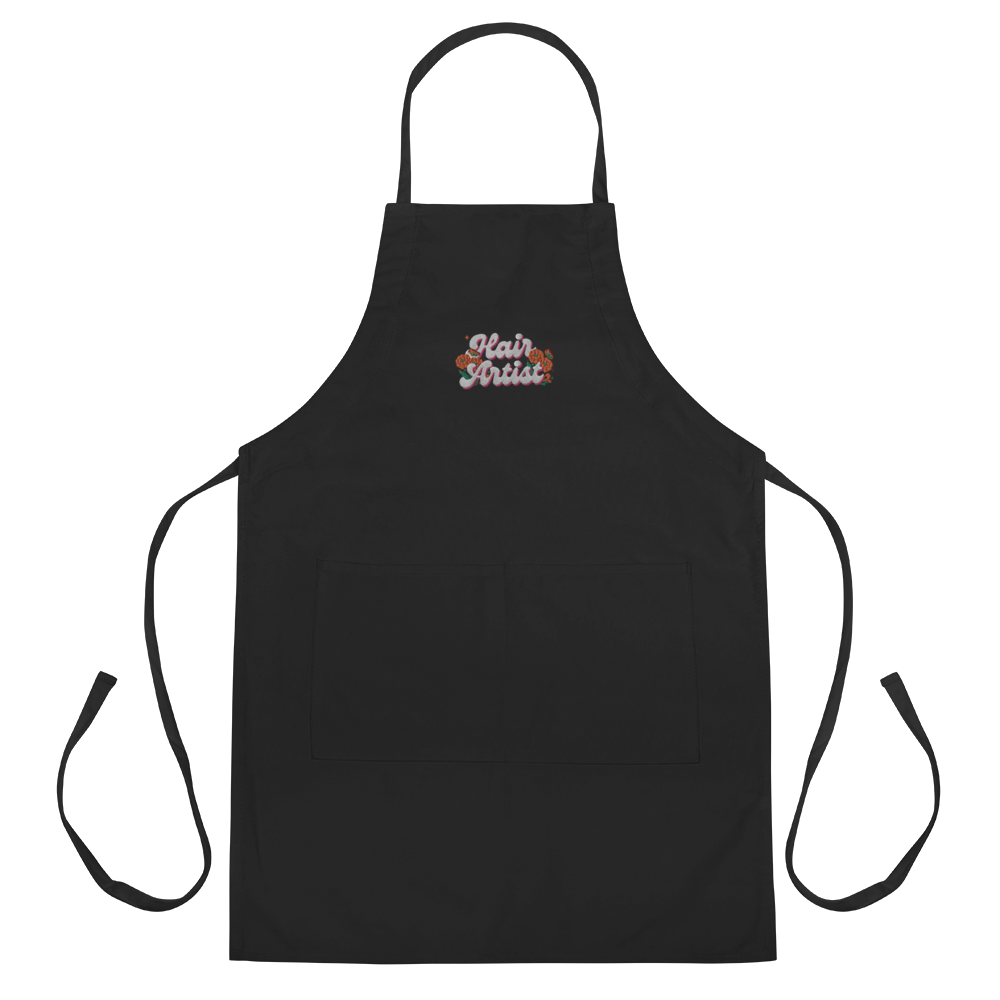 Hair Artist Retro Embroidered Apron