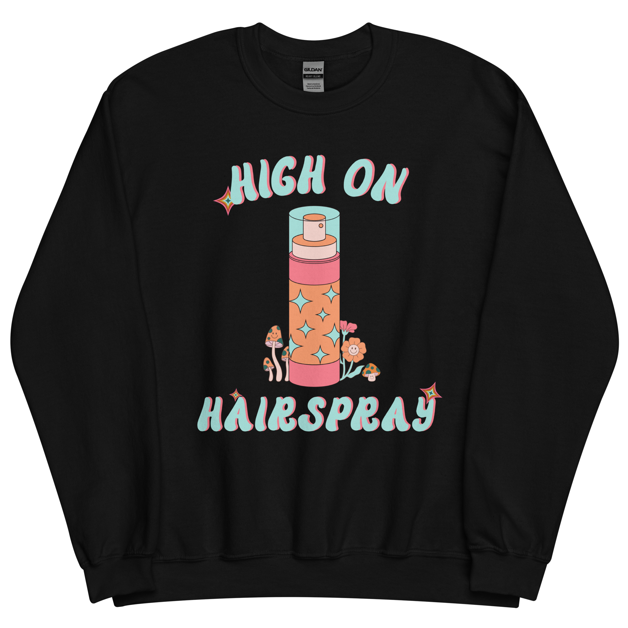 High On Hairspray Retro Crewneck Sweatshirt