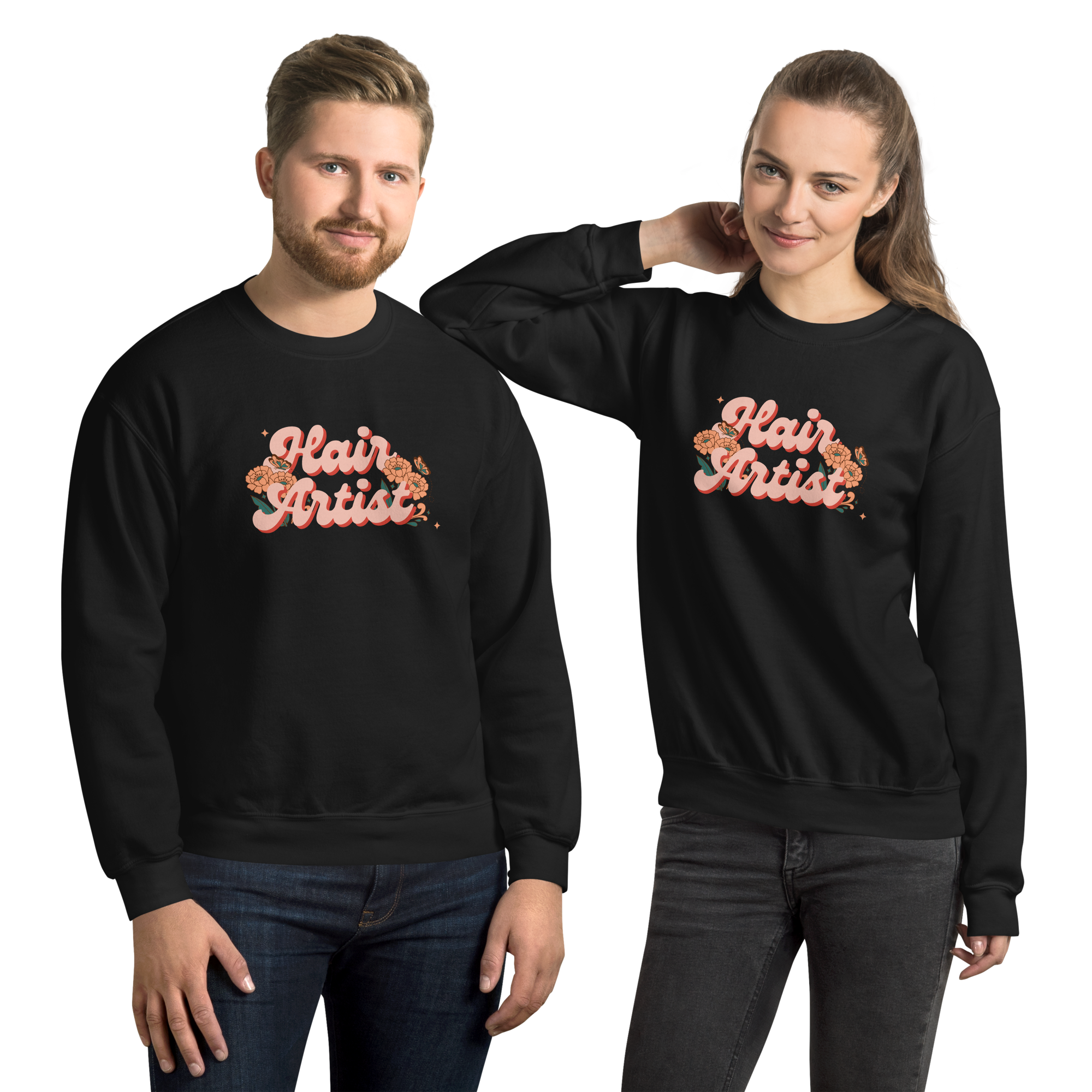 Hair Artist Retro Unisex Crewneck Sweatshirt