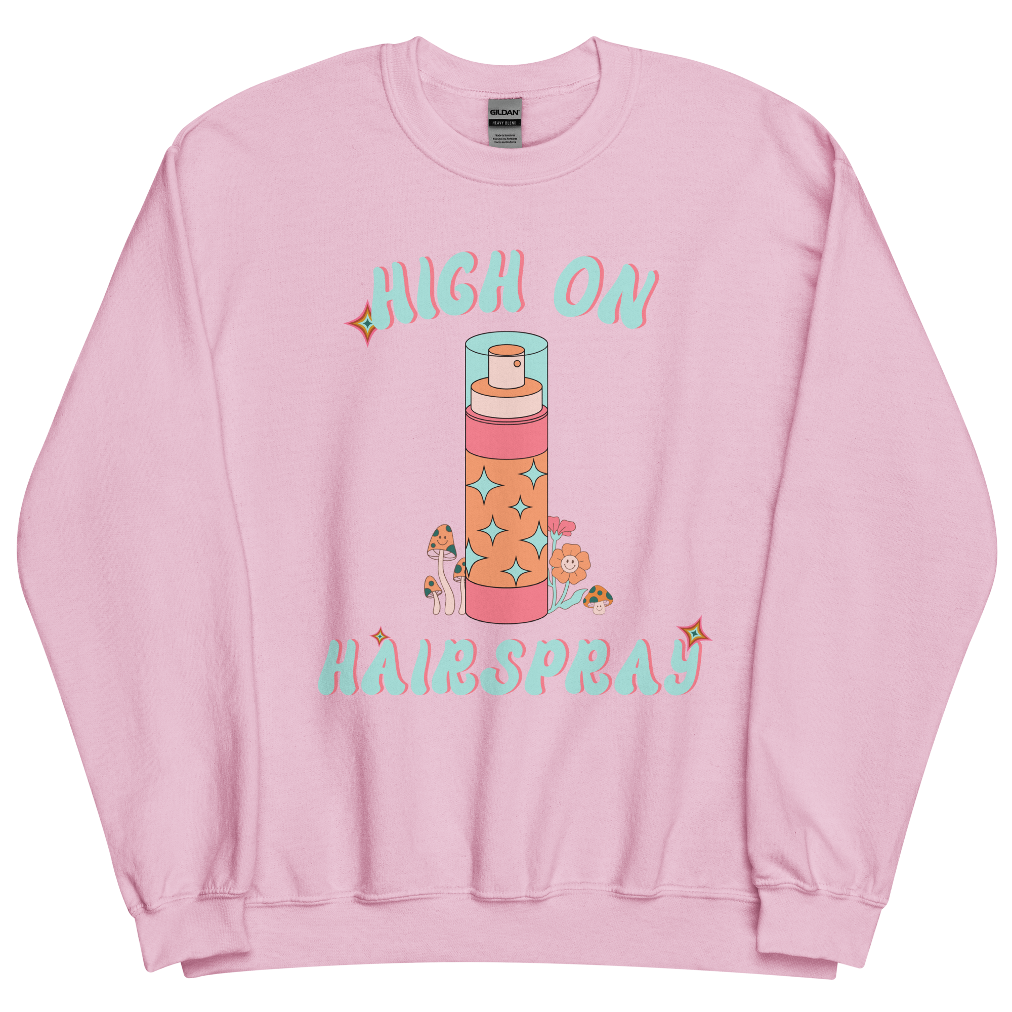 High On Hairspray Retro Crewneck Sweatshirt