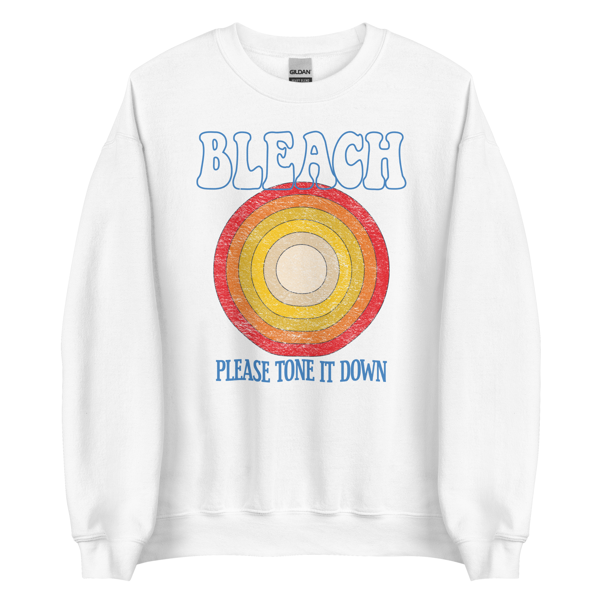 Bleach Please Tone It Down Retro Crewneck Sweatshirt